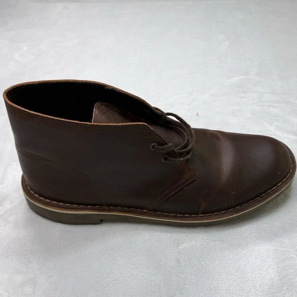 Clarks Desert Boots‎ Men's US 11 Brown Leather Chukka Crepe Sole